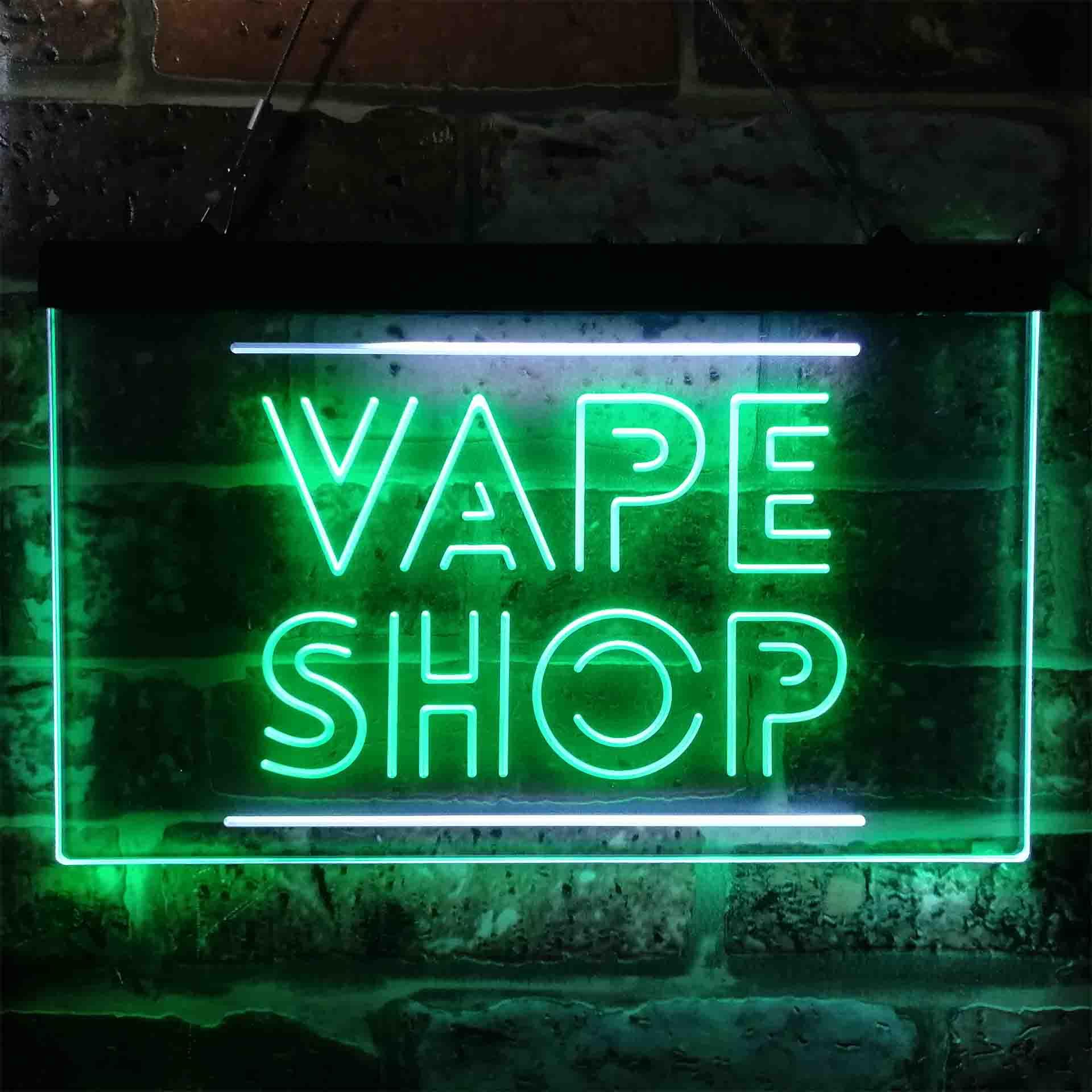 VAPE SHOP Dual Color Led Neon  - Vaping Shop review and price