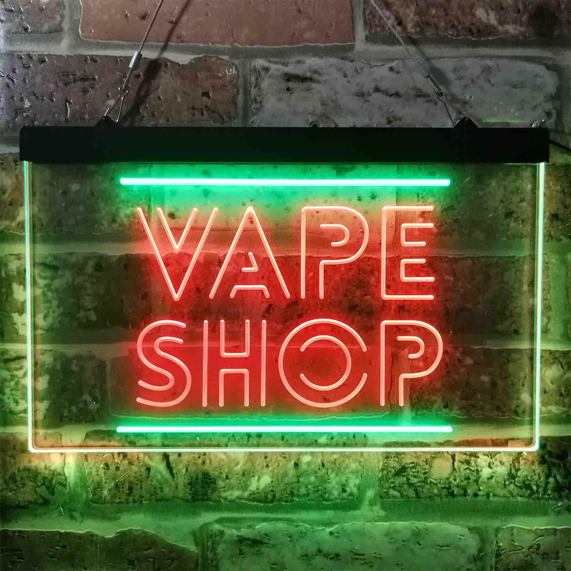 VAPE SHOP Dual Color Led Neon  - Vaping Shop review and price