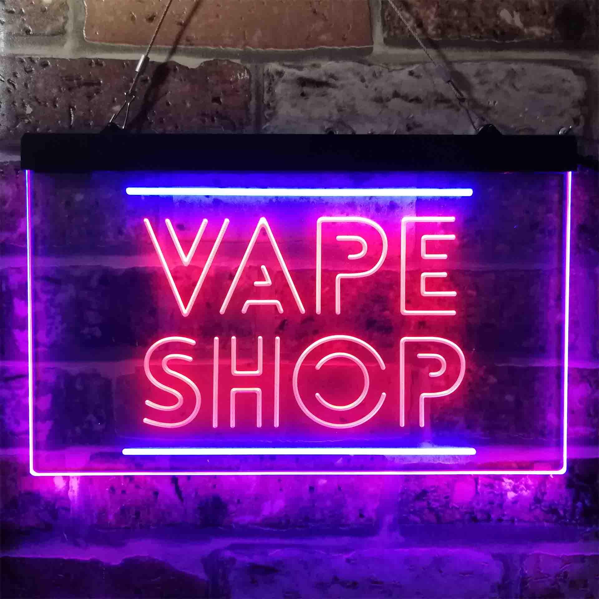 VAPE SHOP Dual Color Led Neon  - Vaping Shop review and price
