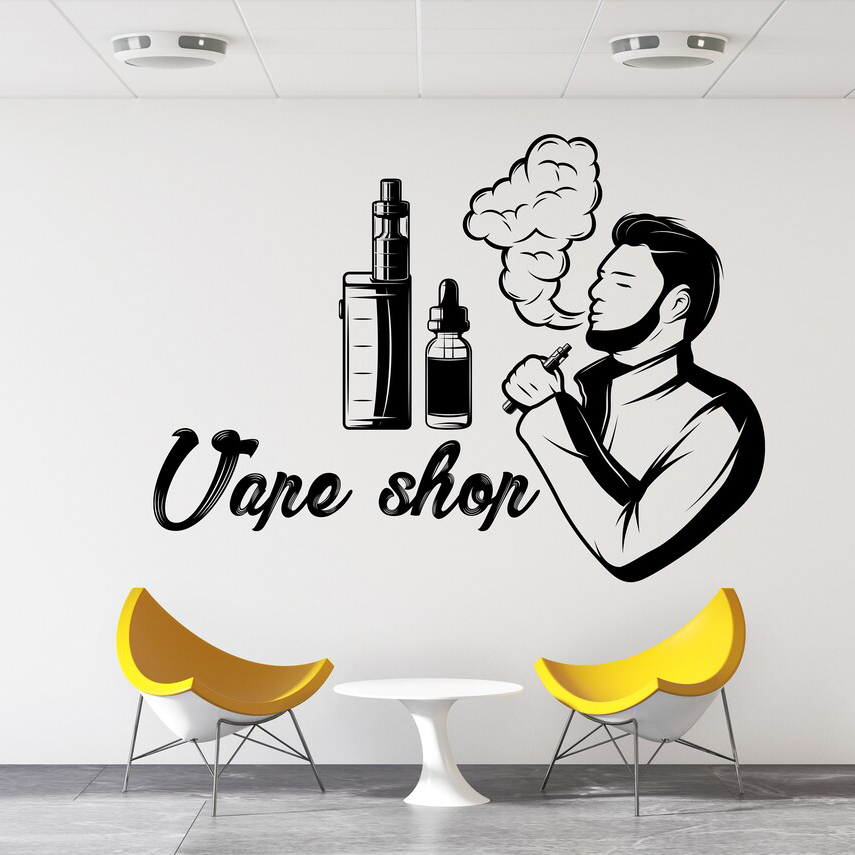 Vape Shop Wall Decal Window St - Vaping Store review and price