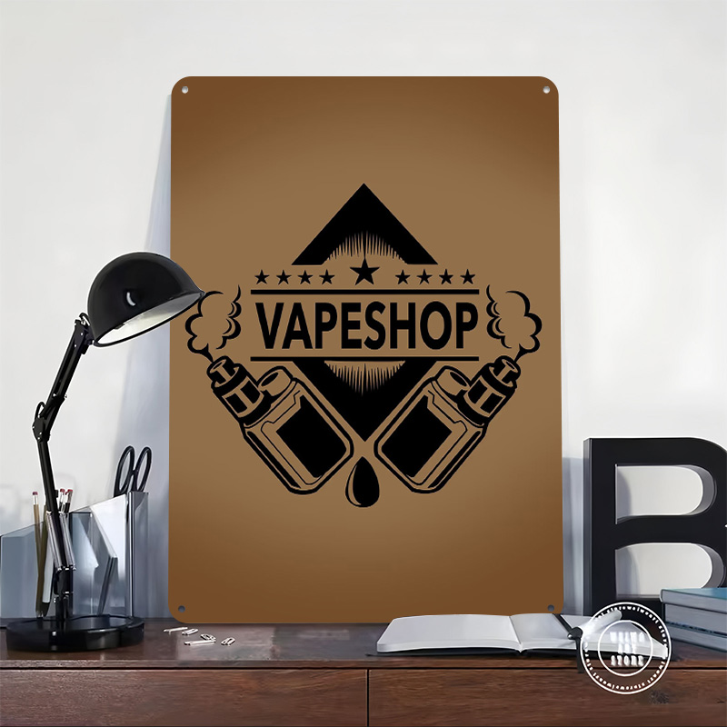 Vape Shop Logo Tinplate Poster - Vaping Shop review and price