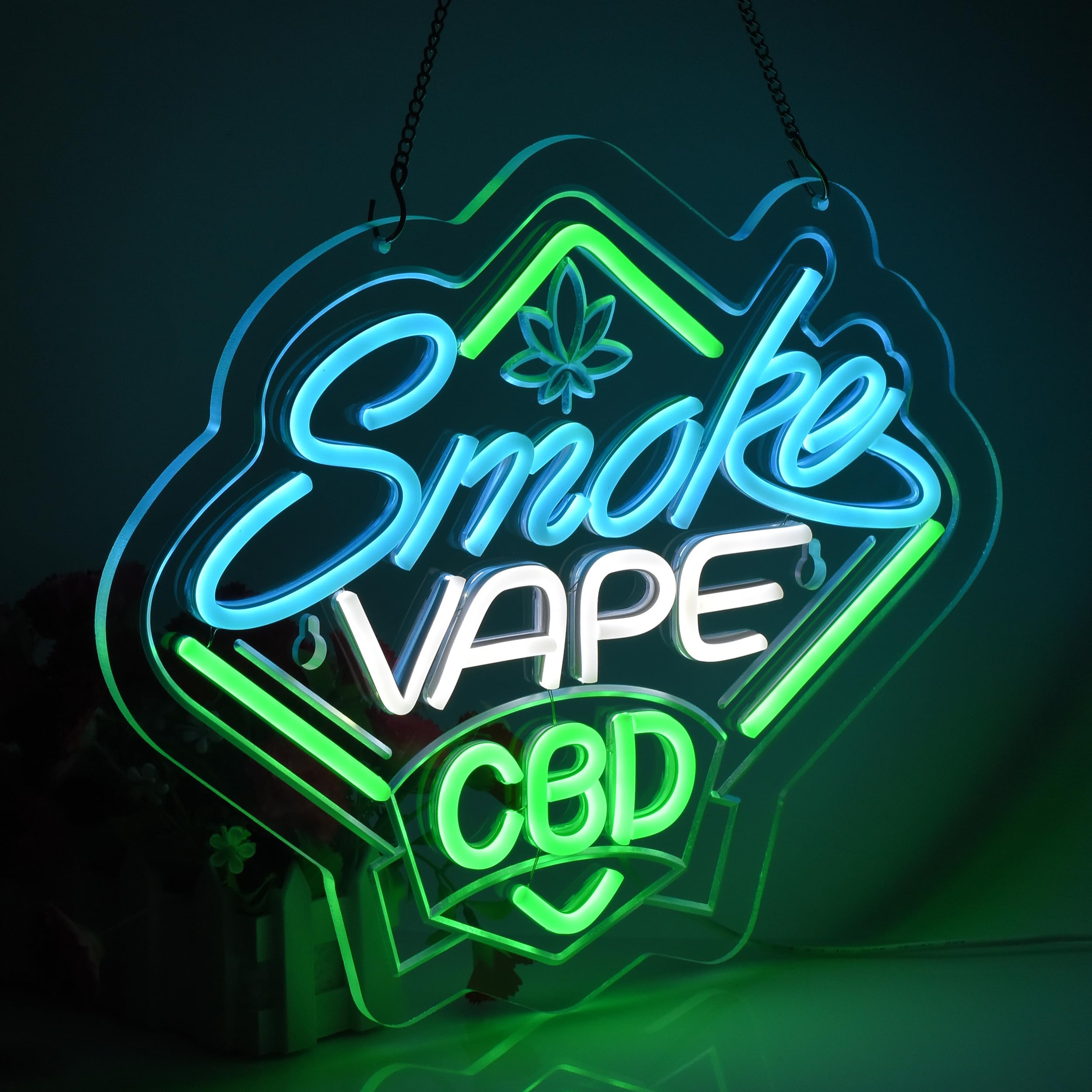 Smoke and Vape Shop Neon Sign  - Vaping Shop review and price