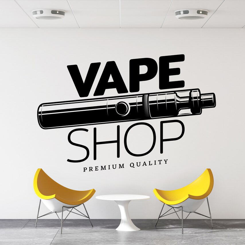 Vape Shop Wall Decal Window St - Vaping Store review and price