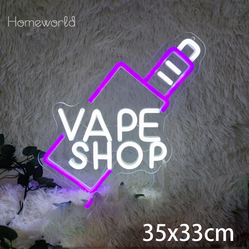 VAPE Shop Neon Sign for Smoke  - Vaping Store review and price