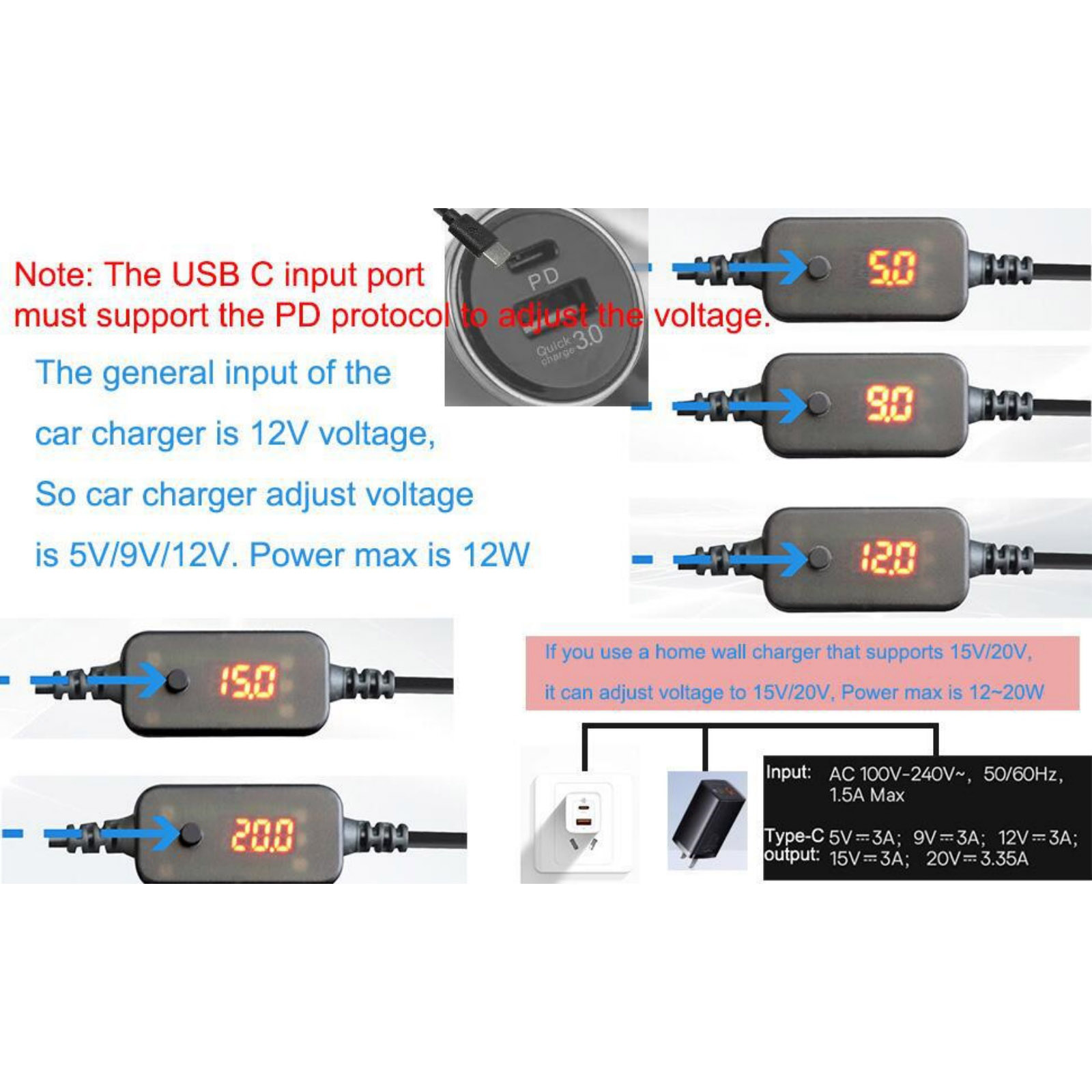 1Pc USB-C to 12V Car Cigarette - Accessories Experts Vape review and price