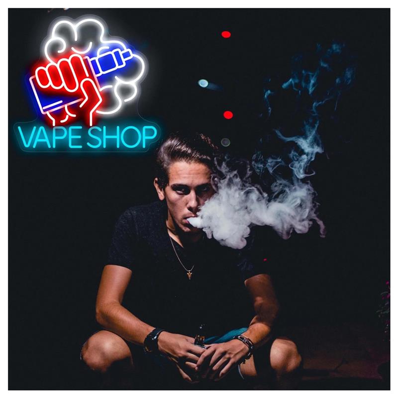 Vape Shop Neon Sign Hand Holdi - Vaping Store review and price